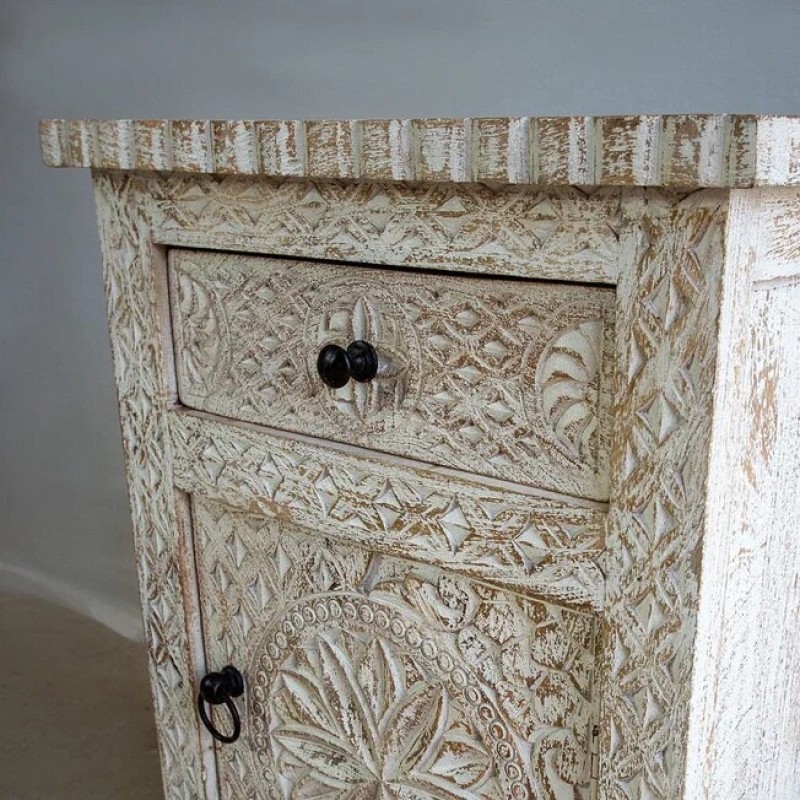 Carved Bedside Tables